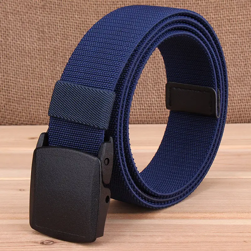 Men's Korean Style Woven Belt with Elastic Closure - Image 3