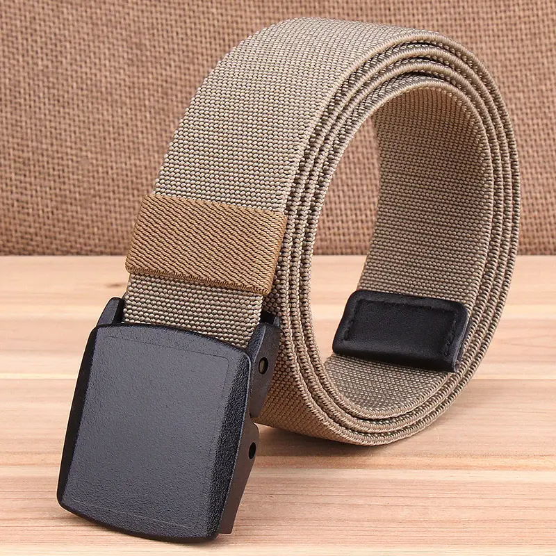 Men's Korean Style Woven Belt with Elastic Closure - Image 2