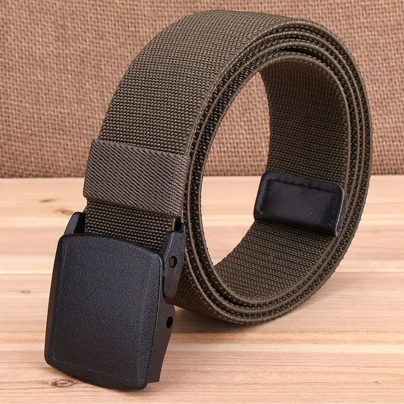 Men's Korean Style Woven Belt with Elastic Closure - Image 4