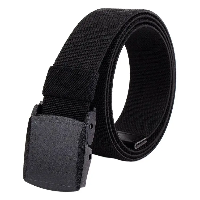 Men's Korean Style Woven Belt with Elastic Closure