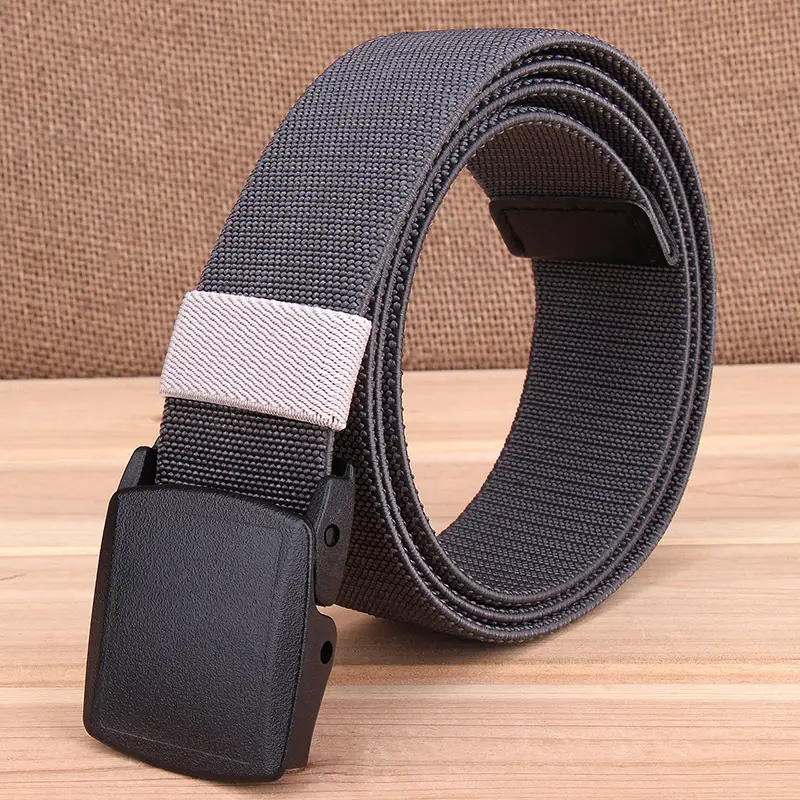 Men's Korean Style Woven Belt with Elastic Closure - Image 5