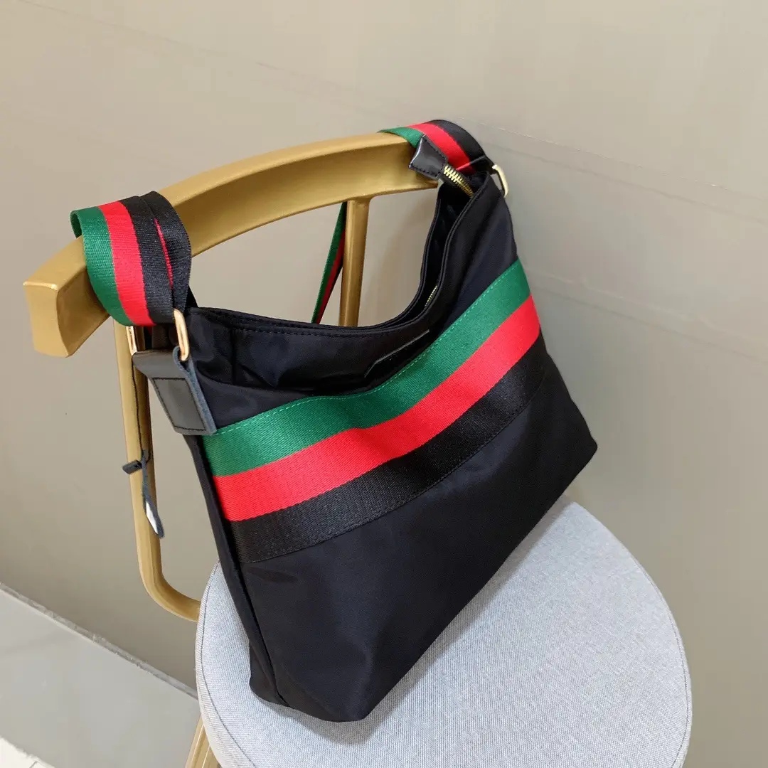 2021 New Oxford Cloth Striped Wrist Bag for Women - Image 4