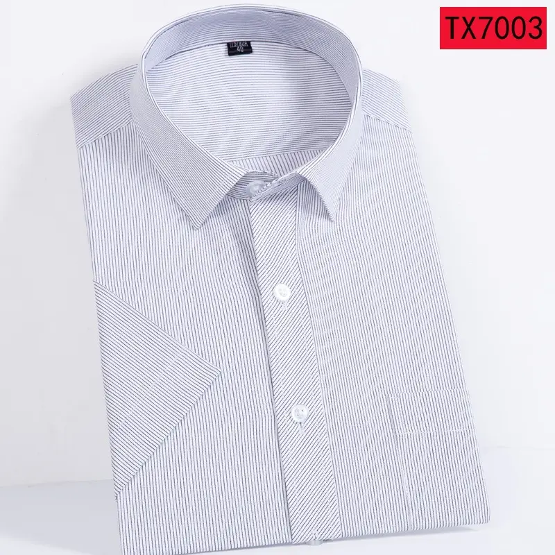 Men's Short Sleeve Shirt Black Non-Ironing Loose Fit