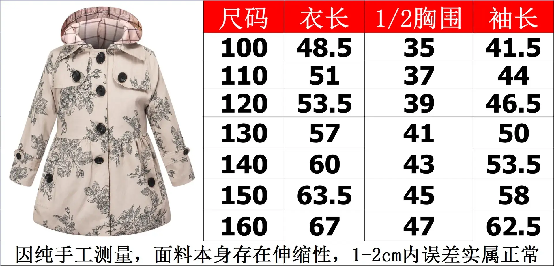 尺寸表