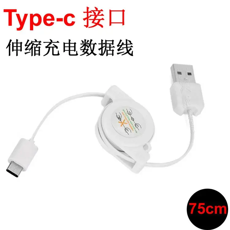 Stretchable USB-C Charging Cable 0.8m - Image 2