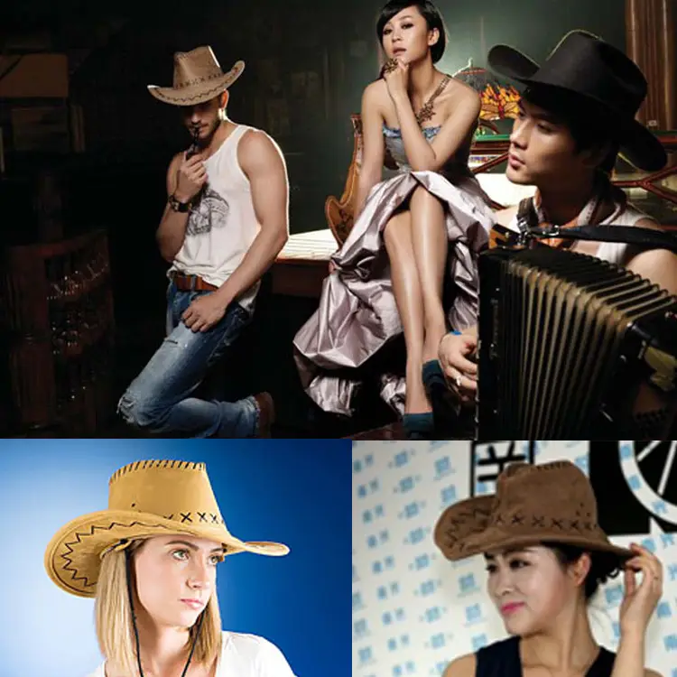 American Western Denim Sun Hat Big Brim Anti-UV — feature 1