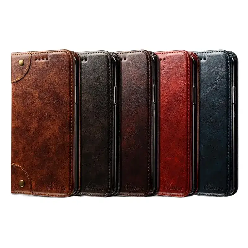 Apple iPhone 17 Promax Leather Clamshell Case