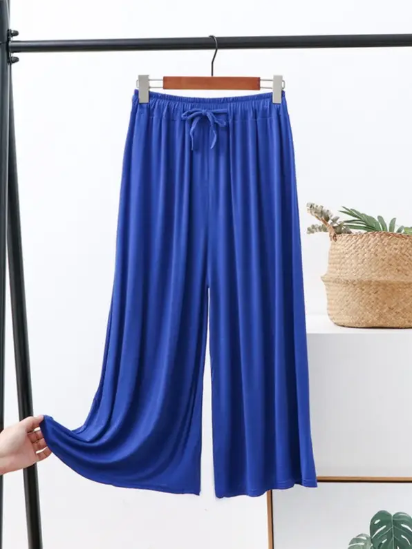 Women's Wide Leg Pants Modal Cotton Summer Loose Fit - Image 10