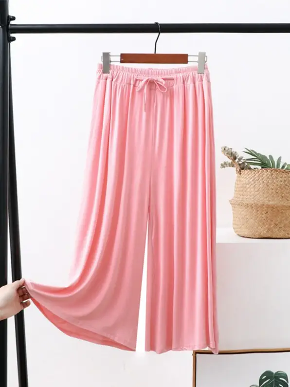 Women's Wide Leg Pants Modal Cotton Summer Loose Fit - Image 11