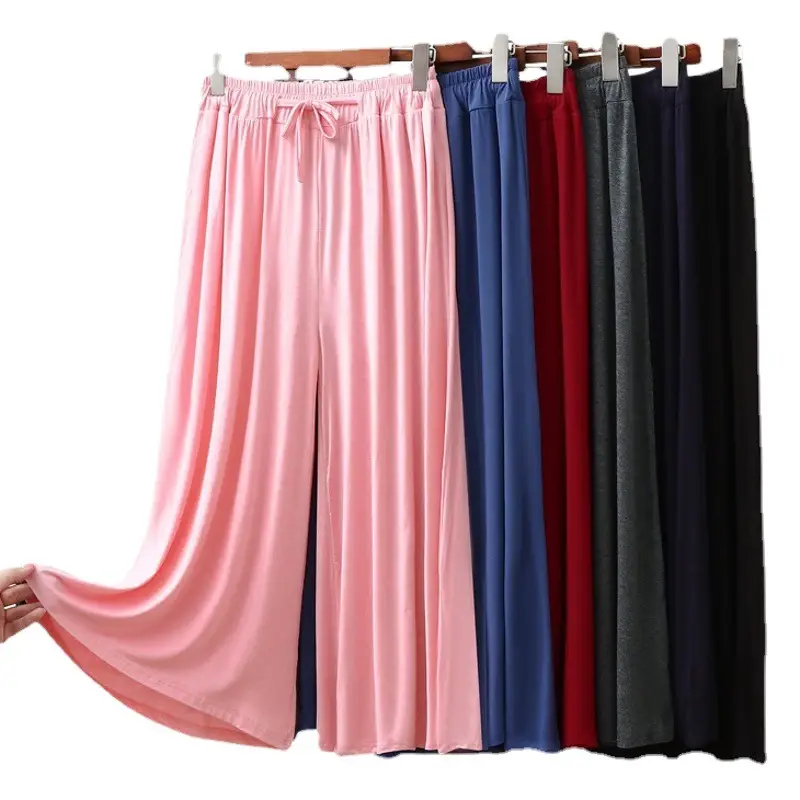 Women's Wide Leg Pants Modal Cotton Summer Loose Fit