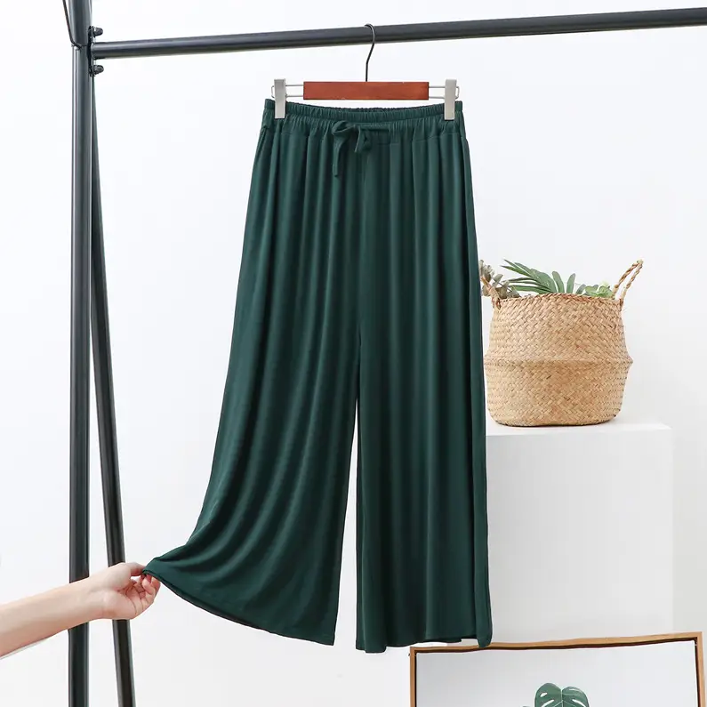 Women's Wide Leg Pants Modal Cotton Summer Loose Fit — feature 10