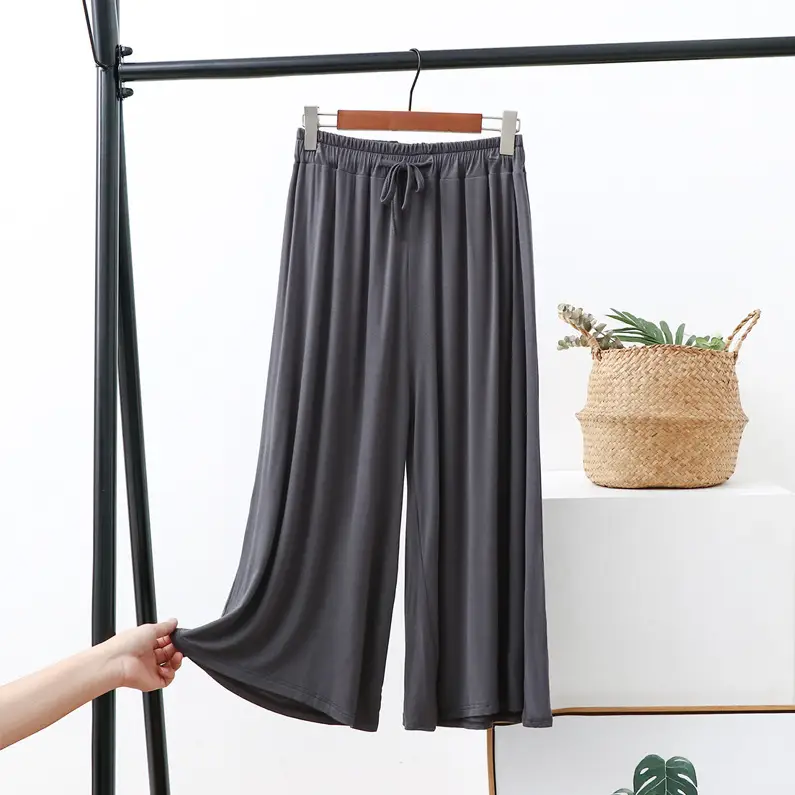 Women's Wide Leg Pants Modal Cotton Summer Loose Fit — feature 13