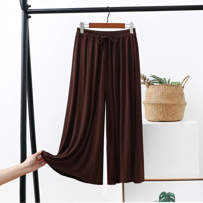 Women's Wide Leg Pants Modal Cotton Summer Loose Fit — feature 15