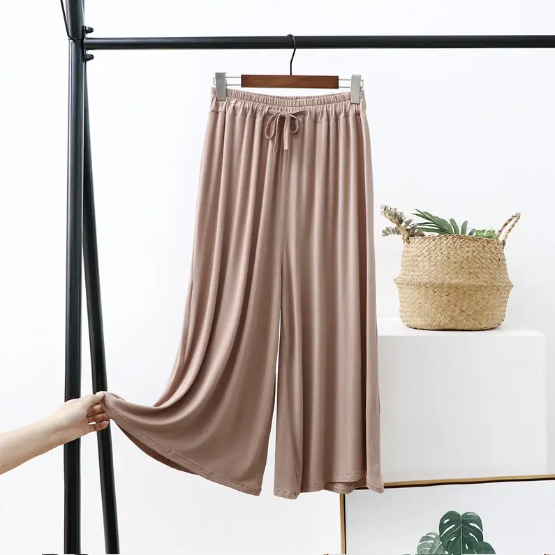 Women's Wide Leg Pants Modal Cotton Summer Loose Fit — feature 22