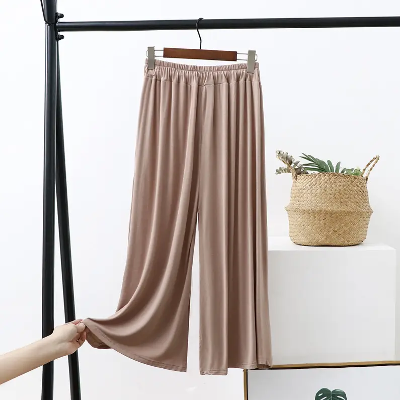 Women's Wide Leg Pants Modal Cotton Summer Loose Fit — feature 23