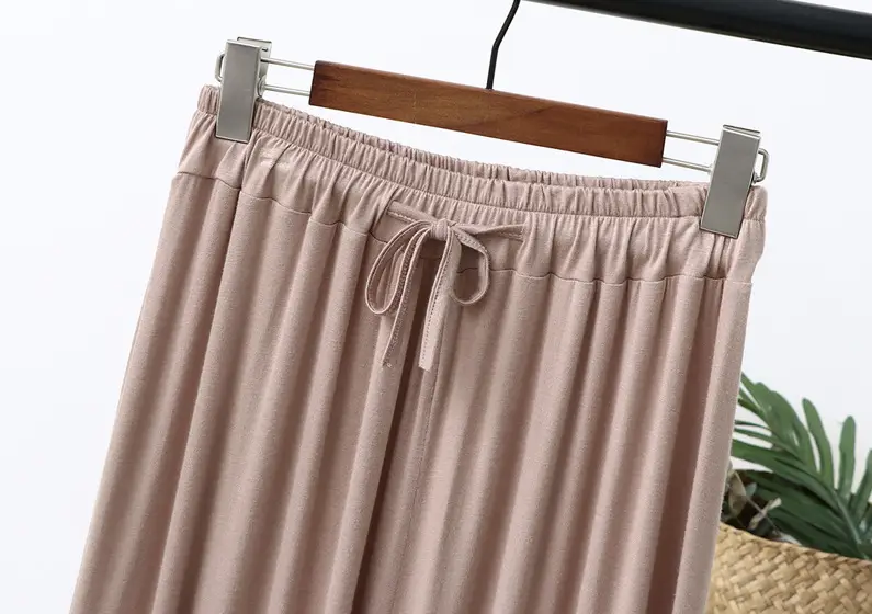 Women's Wide Leg Pants Modal Cotton Summer Loose Fit — feature 24