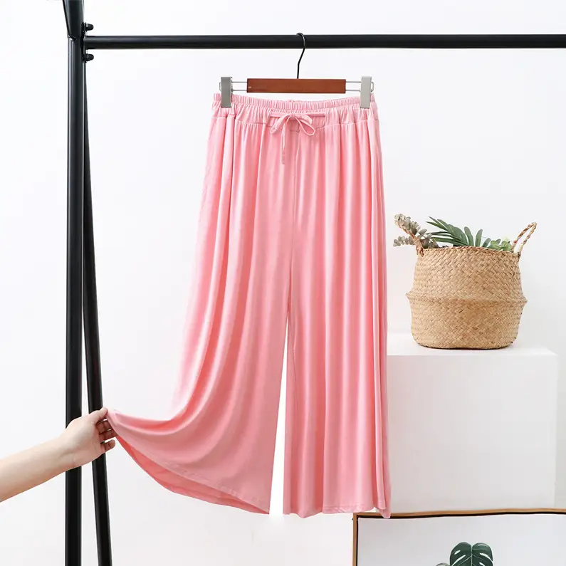 Women's Wide Leg Pants Modal Cotton Summer Loose Fit - Image 2