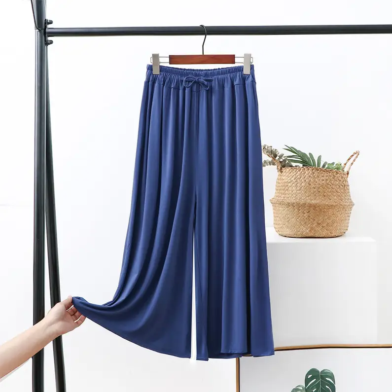 Women's Wide Leg Pants Modal Cotton Summer Loose Fit - Image 7
