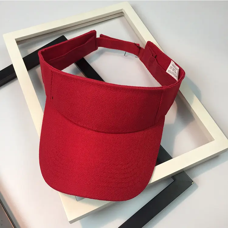 Women's Red Baseball Cap Sun Hat Summer Topless Outdoor - Image 12