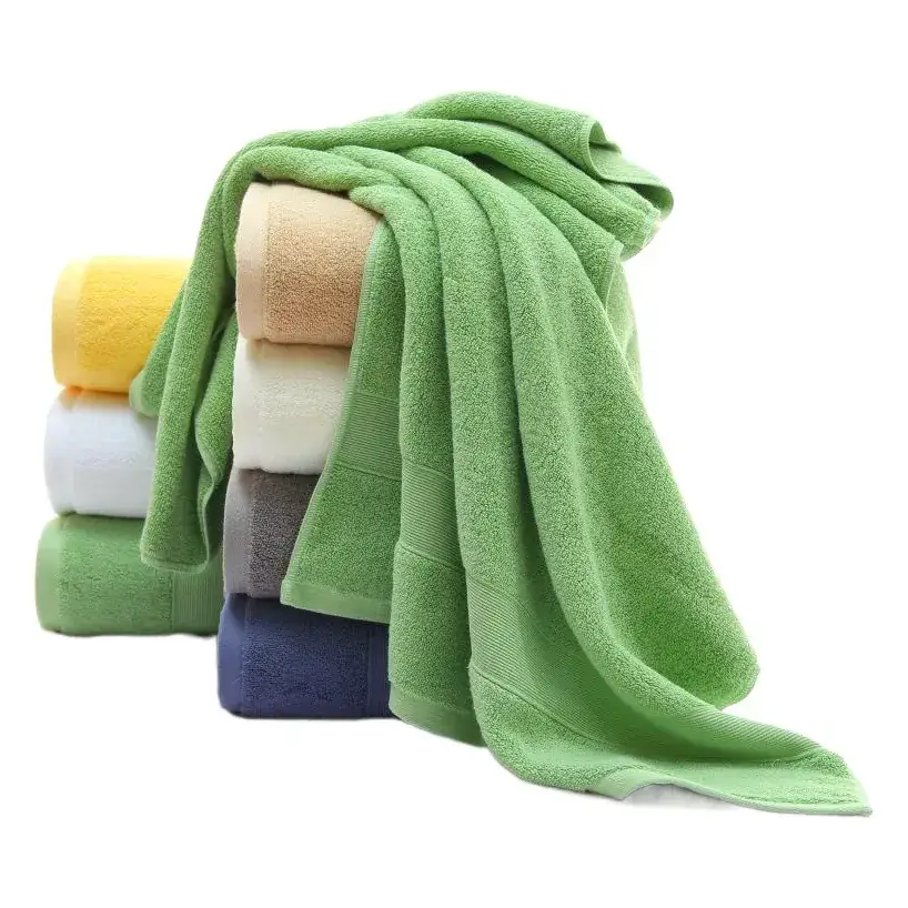 Pure Cotton Bath Towel 650g Thickened Super Soft