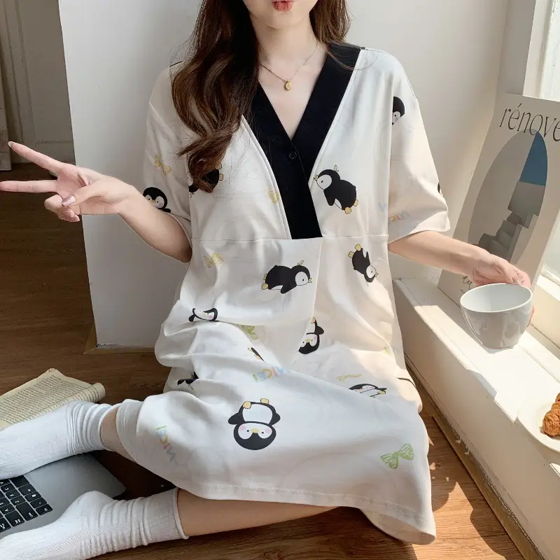 Spring Nursing Dress Large Size Cartoon Print — feature 12