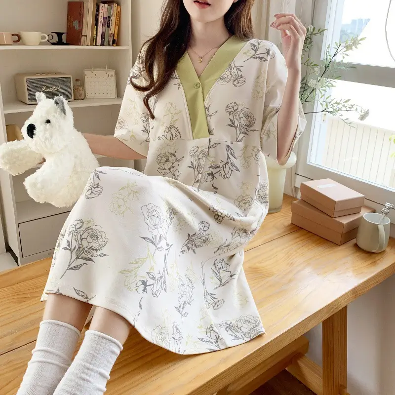 Spring Nursing Dress Large Size Cartoon Print — feature 19