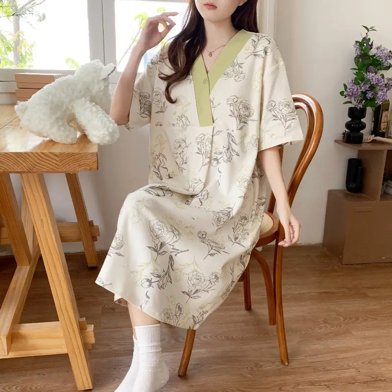 Spring Nursing Dress Large Size Cartoon Print — feature 20