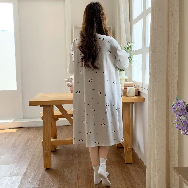 Spring Nursing Dress Large Size Cartoon Print — feature 24
