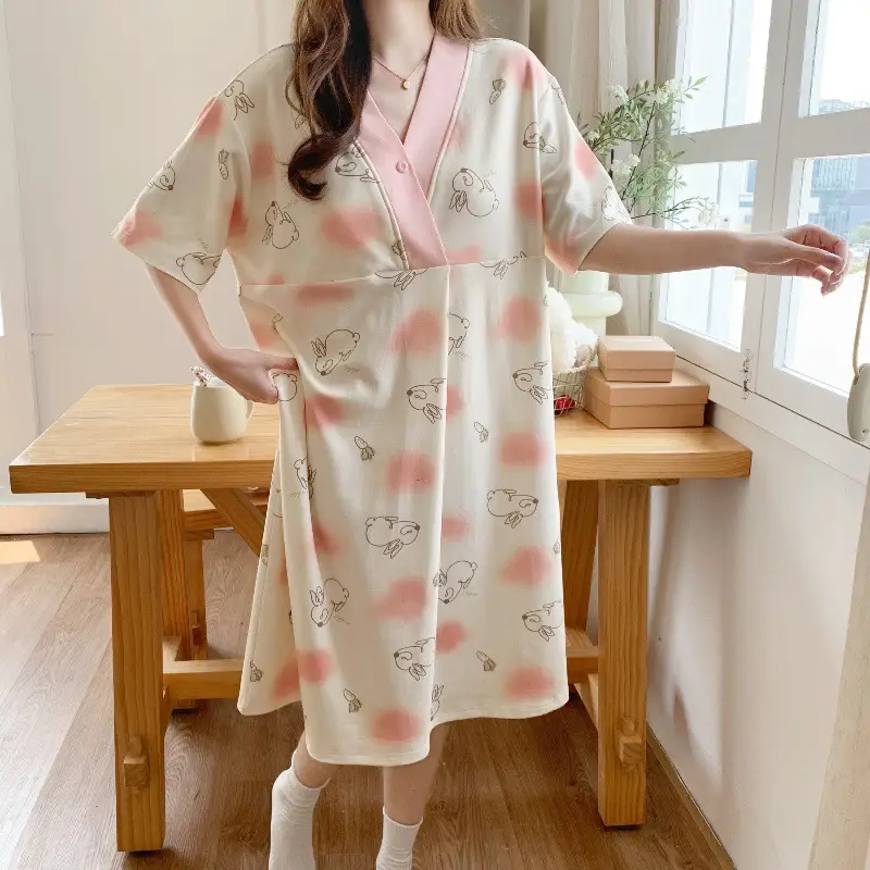 Spring Nursing Dress Large Size Cartoon Print — feature 27