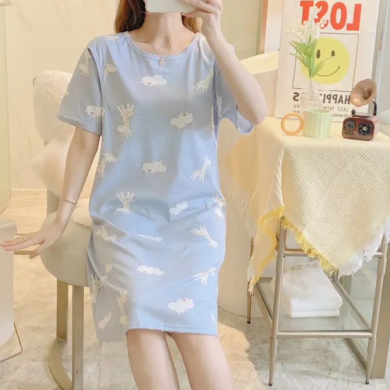 Spring Nursing Dress Large Size Cartoon Print — feature 36