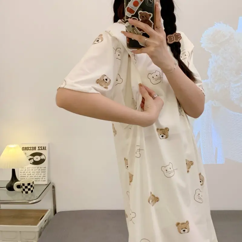Spring Nursing Dress Large Size Cartoon Print — feature 38