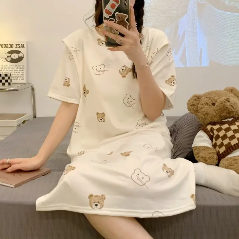 Spring Nursing Dress Large Size Cartoon Print — feature 39