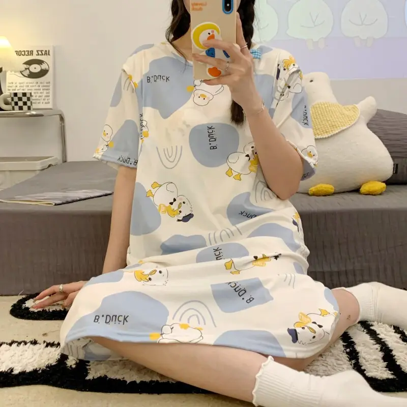 Spring Nursing Dress Large Size Cartoon Print — feature 41