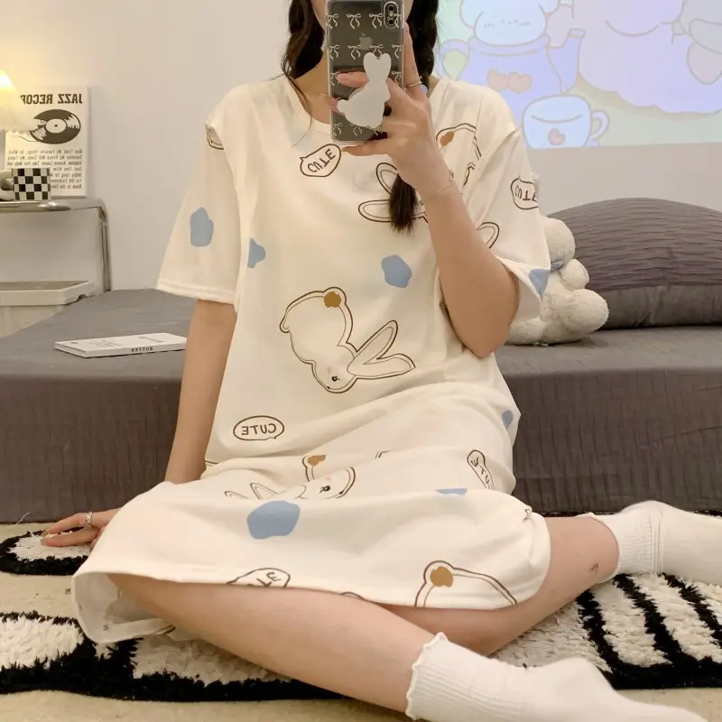 Spring Nursing Dress Large Size Cartoon Print — feature 45