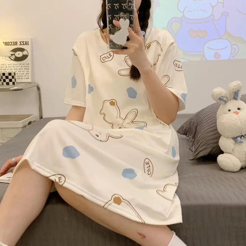 Spring Nursing Dress Large Size Cartoon Print — feature 46