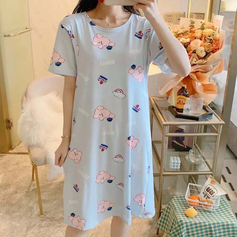 Spring Nursing Dress Large Size Cartoon Print — feature 47