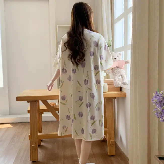 Spring Nursing Dress Large Size Cartoon Print — feature 5