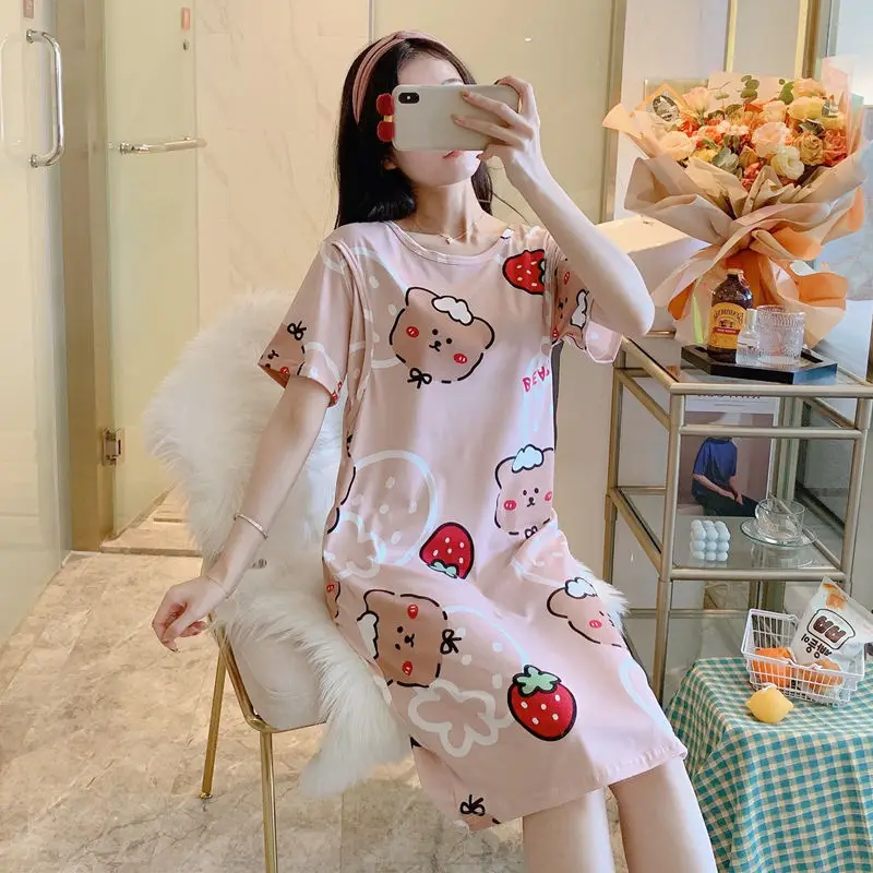 Spring Nursing Dress Large Size Cartoon Print — feature 50