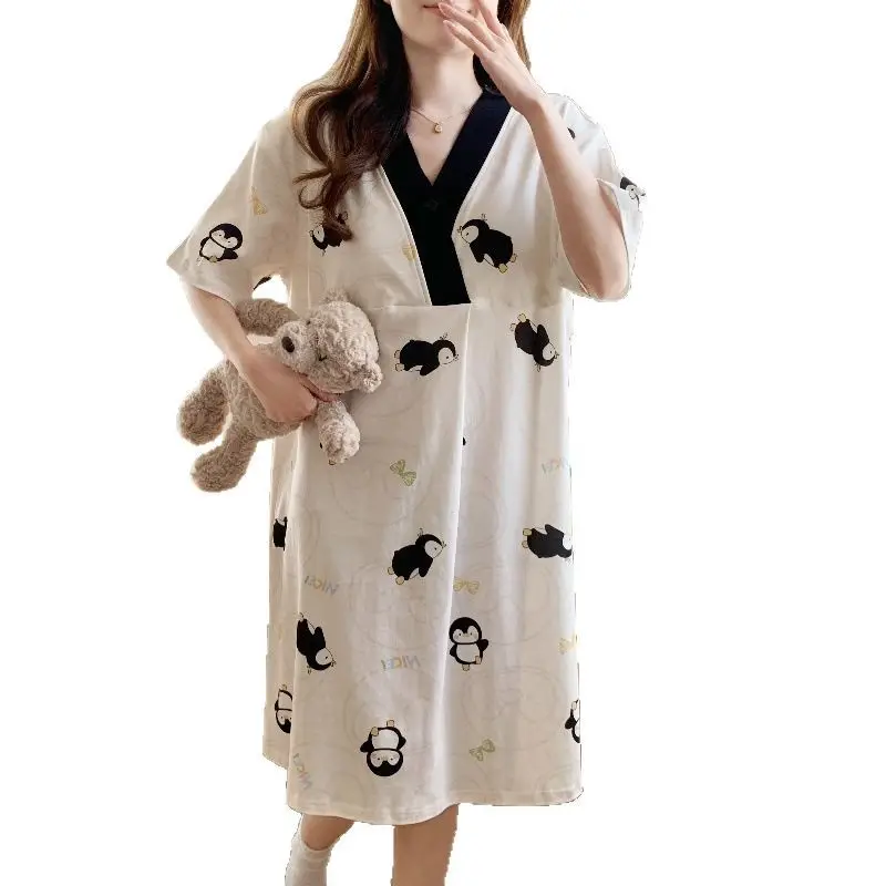 Spring Moon Cartoon Dress Large Size Pajamas