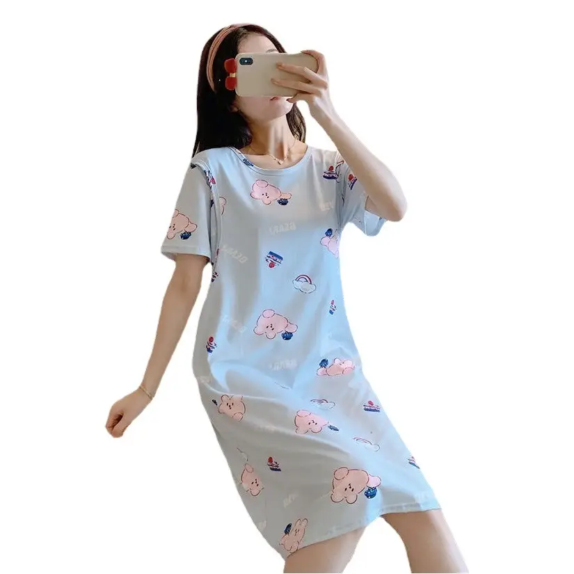 Spring Moon Cartoon Dress Large Size Pajamas