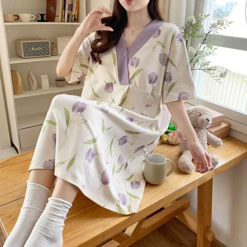 Spring Moon Cartoon Dress Large Size Pajamas — feature 13