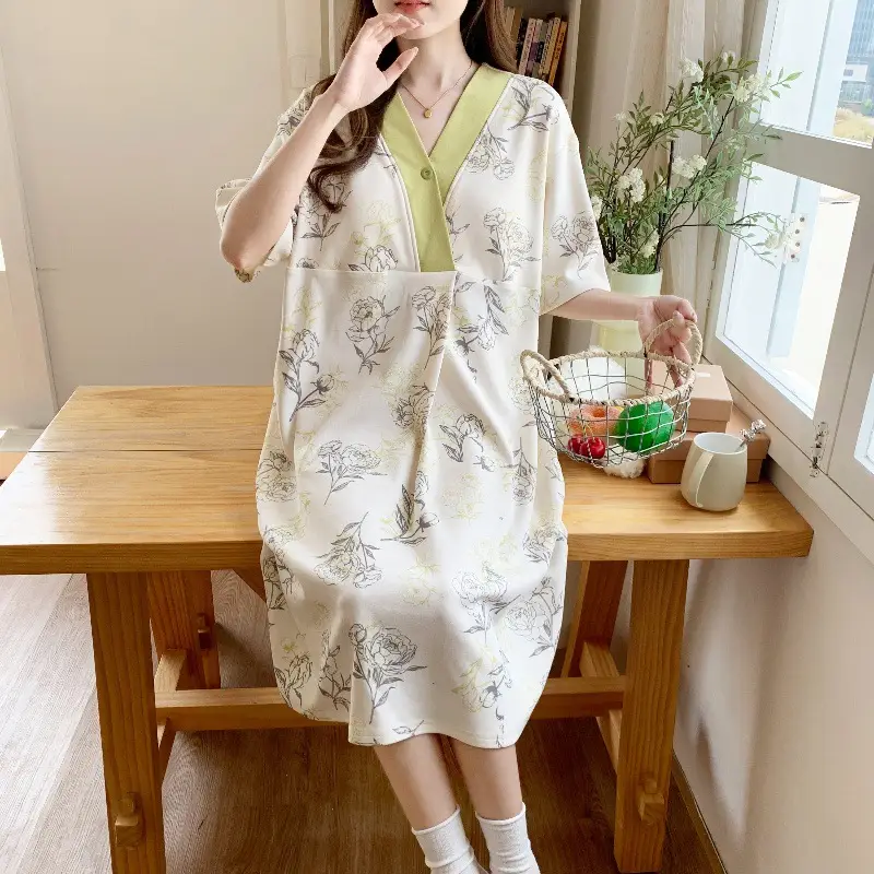 Spring Moon Cartoon Dress Large Size Pajamas — feature 34