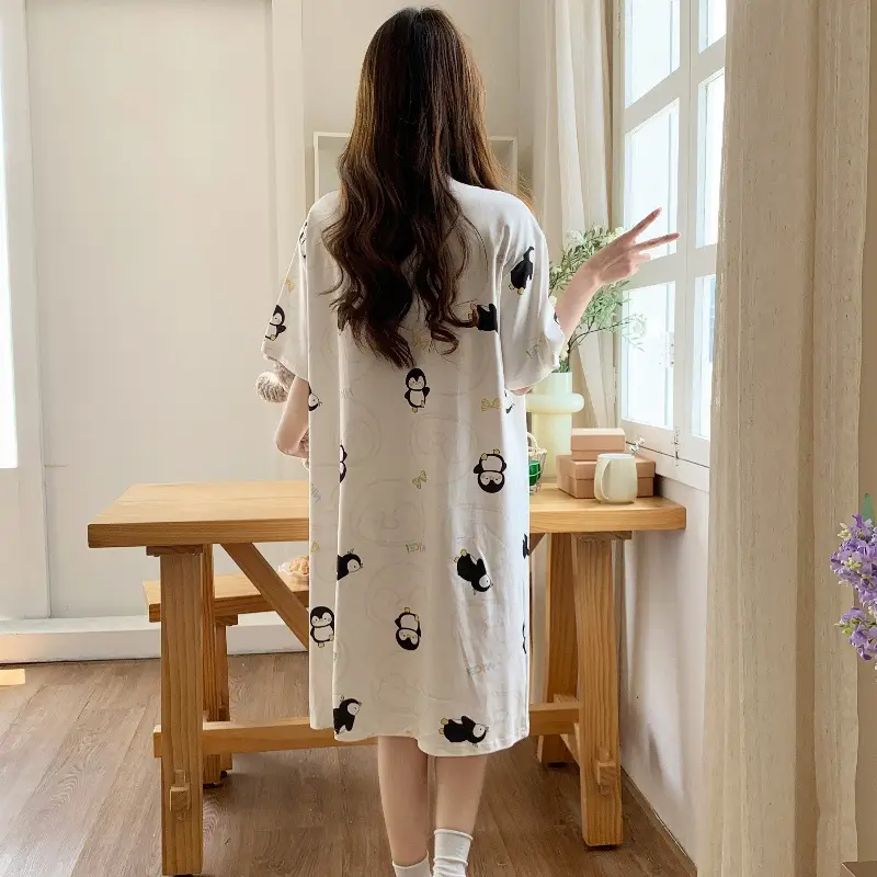 Spring Moon Cartoon Dress Large Size Pajamas — feature 9