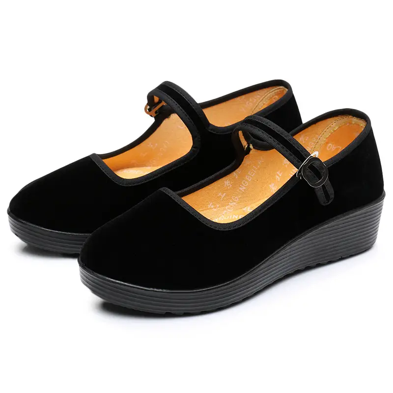 Black Women's Muffin Heel Shoes Mid-heel Work - Image 6