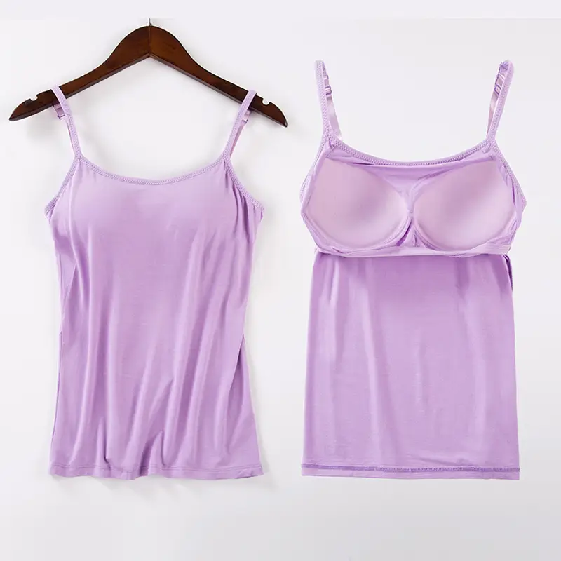Women's Grey Wire-Free Camisole with Chest Pads - Image 10