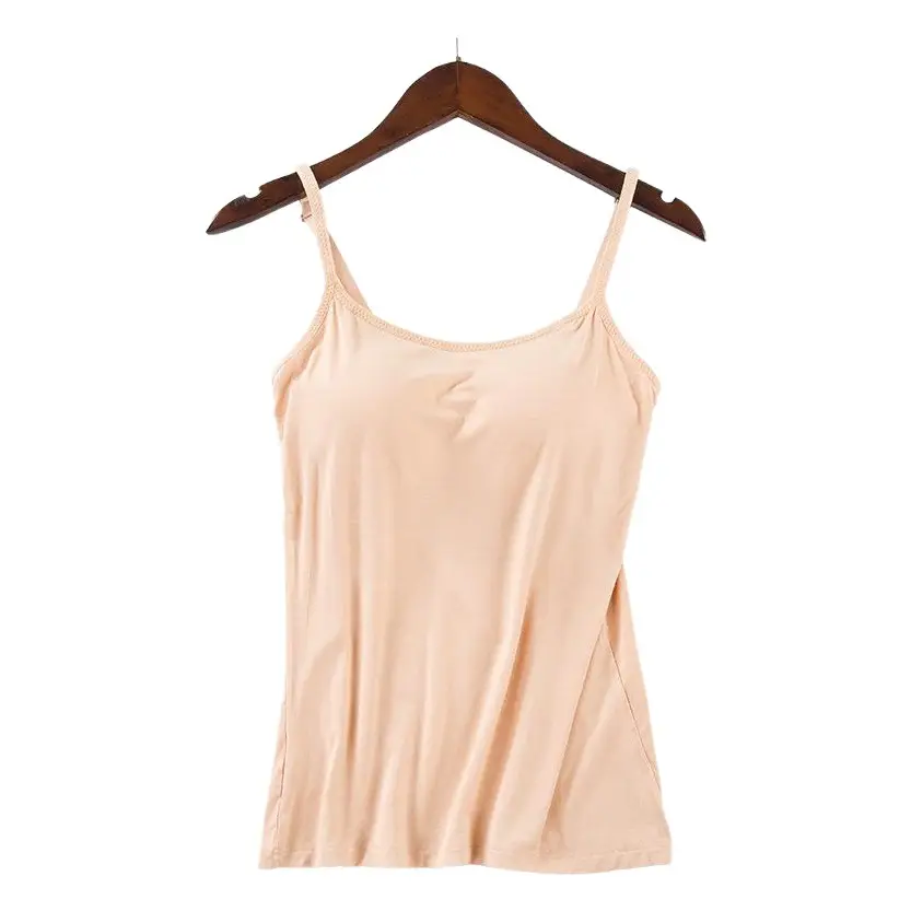 Women's Grey Wire-Free Camisole with Chest Pads