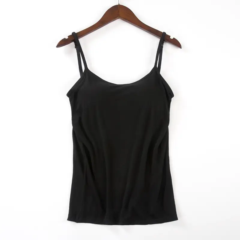 Women's Grey Wire-Free Camisole with Chest Pads - Image 2