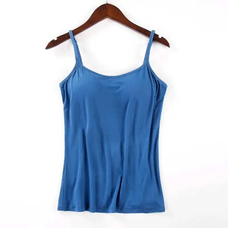 Women's Grey Wire-Free Camisole with Chest Pads - Image 4