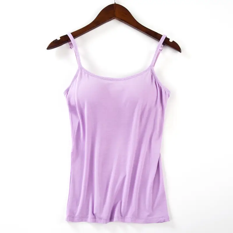 Women's Grey Wire-Free Camisole with Chest Pads - Image 6