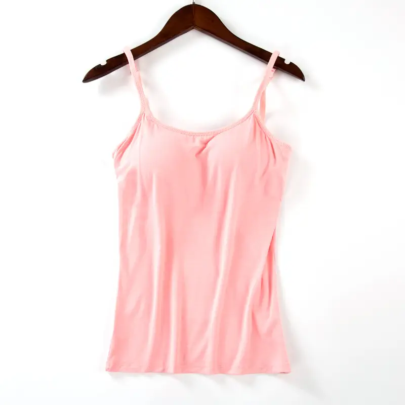 Women's Grey Wire-Free Camisole with Chest Pads - Image 7
